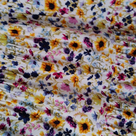 Colorful Floral Midi Skirt - Picture 6 of 10